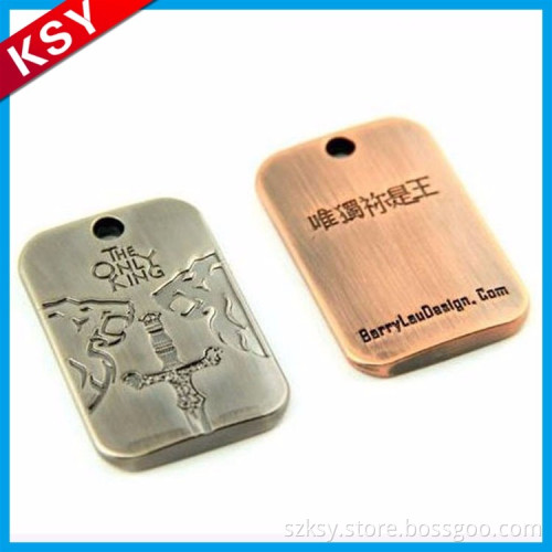 China Supplier Superior Quality Small Letters Label Luggage Metal Handbag Ornaments For Purse And Bag